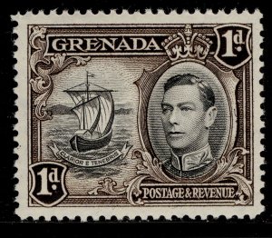 GRENADA GVI SG154, 1d black & sepia, NH MINT.