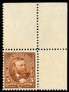 MOMEN: US STAMPS #270 MINT OG NH CORNER MARGIN POST OFFICE FRESH VF/XF JUMBO