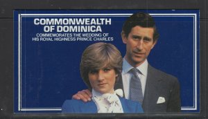 Dominica #705 (1981 Royal Wedding booklet )  VFMNH  CV $6.00