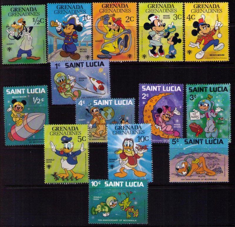 St.Lucia/Granada 1979 Disney Omnibus Mickey Mouse/With Other Disney Characters