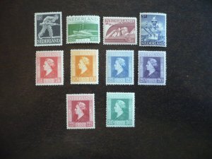 Stamps-Netherlands-Scott#262-268,271,272,274 - Mint Hinged Part Set of 10 Stamps