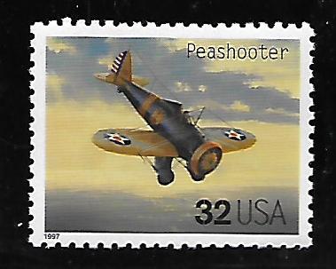 USA, 3142O, MNH, CLASSIC AMERICAN AIRCRAFT, PEASHOOTER