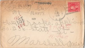 United States South Carolina Perry 1919 4b-bar  1889-1987  Reduced at right, ...