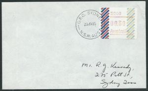 AUSTRALIA 1985 (23 MR) 30c Frama on cover ex Sydney................38004