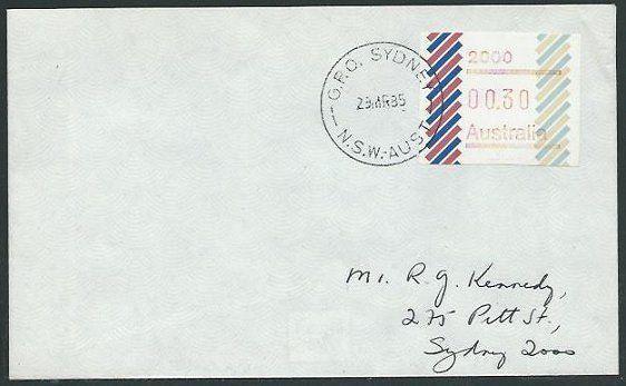 AUSTRALIA 1985 (23 MR) 30c Frama on cover ex Sydney................38004