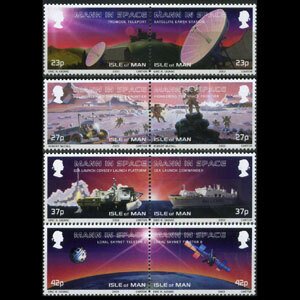 ISLE OF MAN 2003 - Scott# 981-4 Space Set of 8 NH