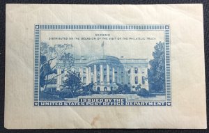 US MNH OG 1938 Philatelic Truck Souvenir Sheet Small “stain” middle L23
