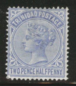 Trinidad Scott 70 MH* CA wmk 2 1883 Queen Victoria stamp