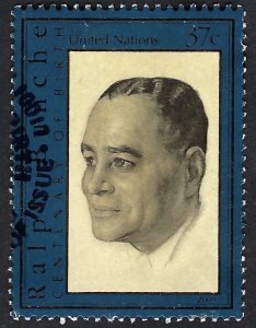 United Nations #848  37¢ Ralph Bunche (2003). Used.