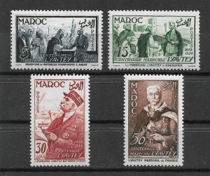 French Morocco 1954, Marshal Hubert Lyautey, Scott # 301-304, VF MNH** (FR-1)