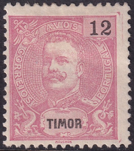 Timor 1898 Sc 66 MH* small thin