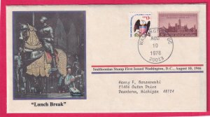 1978 LUNCH BREAK NORMAN ROCKWELL SOUVENIR COVER