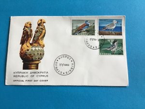 Cyprus First Day Cover Birds 1969  Stamp Cover R42826