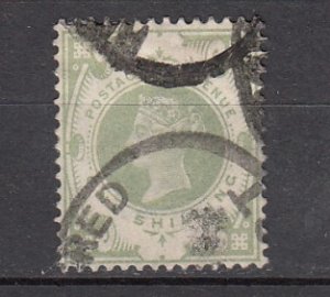 J26246  jlstamps 1887-92 great britain used #122 queen $ 72.50 scv