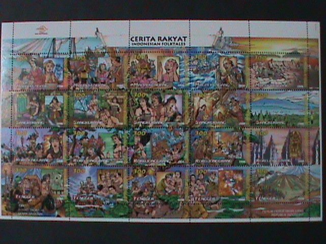 INDONESIA-1998-SC#1799 FAMOUS FOLKTALES-REGION-CERTA RAKYAT STORY-MNH SHEET