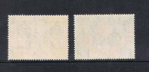 China Hong Kong 1946 Sc 169a ( print error) ,170 MNH - Scarce