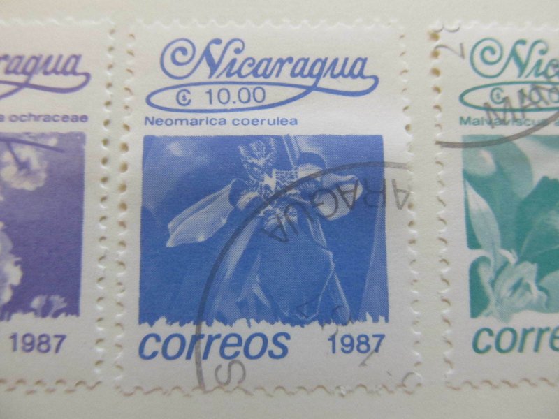 Nicaragua 1987 Flower 10cor fine used stamp A11P11F79