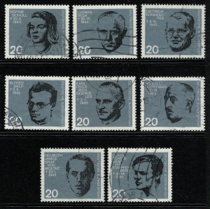 GERMANY 1964 20th ANNIV ATTEMPT on LIFE HILTER SET USED (VFU) SG1343a-43h SUPERB