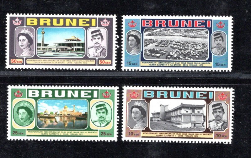 BRUNEI  SC# 176-79 FVF/MNH