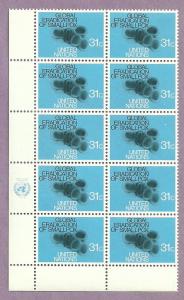 United Nations Block of 10 Mint Stamps / Scott 295