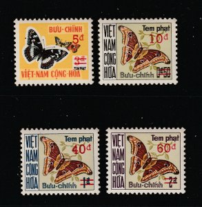 Vietnam thr 1974 Post Due surcharge set MNH