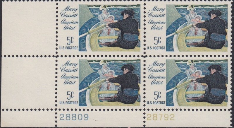 1322 Mary Cassatt Plate Block MNH