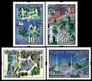Turkey 2015 MNH Official Stamps Scott O333-336 Miniatures Ships Books
