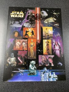 FDC 4143 Star Wars Anniversary 2007 First Day Of Issue Full Sheet 2007