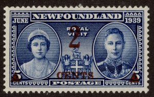 Mint Hinged 250 Royal Visit 2c on 5c