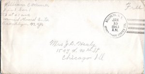 United States Military Soldier's Free Mail 1943 Brooklyn, N.Y., Armed Guard C...