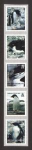 British Antarctic Territory Sc#  C22a MNH Penguins (Strip)