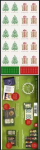 Australia SG4094a Christmas 2013 Festive Christmas Tree booklet pane U/M