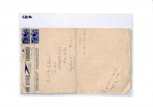 SOUTH AFRICA 3d+3d Air-Letter 1946 Queenstown *St Monica's Home, Box 220* CZ186