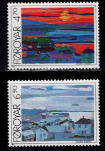 FAROE ISLANDS Scott 166-167 MNH** 1987  set