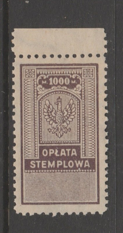 Poland Revenue Fiscal Cinderella stamp 9-20-3 - mnh gum - slight gum disturb