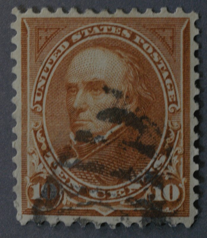 United States #283 10 Cent Webster Used