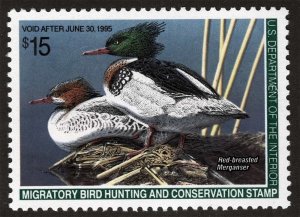 US Sc RW61 Multicolor $15.00 1994 Mint Never Hinged Original Gum Duck Stamp