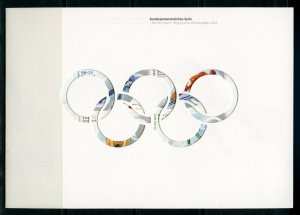 GERMANY 2002 WINTER OLYMPIC GAMES  SOUVENIR SHEET  FOLDER