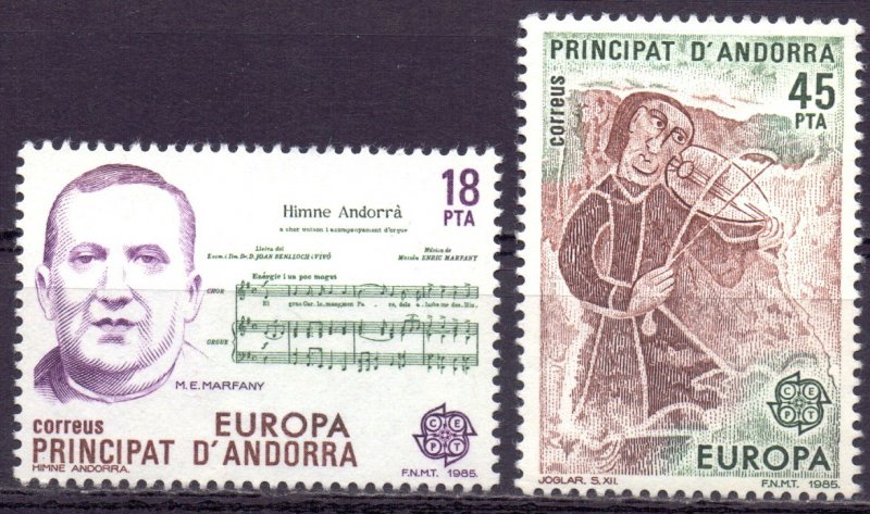 Andorra. 1985. 181-82. Europe. MNH.