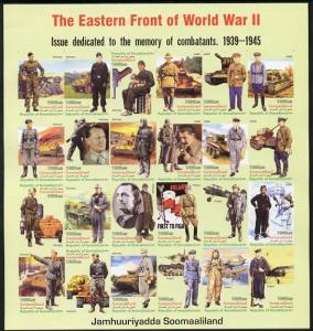 Somaliland 2011 The Eastern Front of WW2 #1 imperf sheetl...
