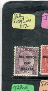 MALAYA JAPANESE OCCUPATION PAHANG (PP1801B) 10C DN  SG J242   MNH 