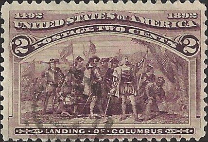 # 231 BROWN VIOLET USED LANDING OF COLUMBUS