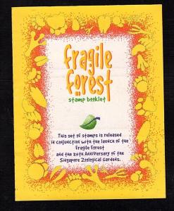 Singapore - #852a Fragile Forest complete Booklet  - MNH
