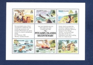 PITCAIRN ISLANDS - Scott 331 - MNH S/S - Bicentennial - 1990