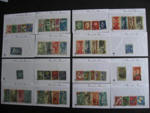 Sales Card/Glassine hoard breakdown SWITZERLAND U part7 all different,unverified