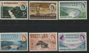 Rhodesia & Nyasaland 1960 Kariba Dam set mint o.g. 