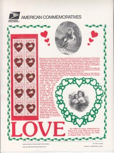 US CP434 Love Doves 2814 Commemorative Panel MNH VF