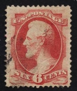 US Stamp #137 6c Carmine Lincoln H Grill USED SCV $425