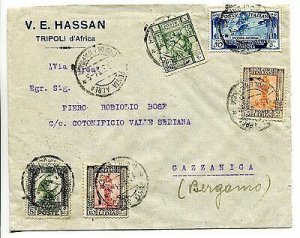 Libya - Air Mail Cent. 50 V Fiera on cover by air from Tripoli