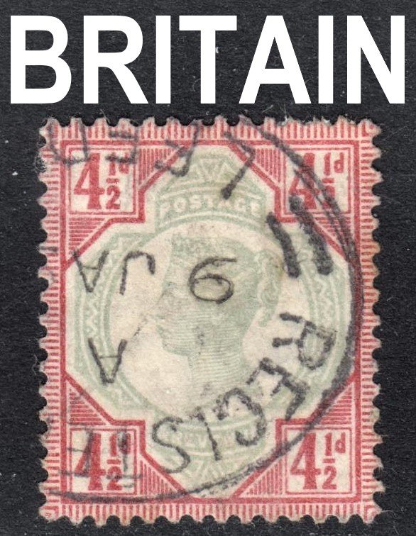 Great Britain Scott 117  VF used with a beautiful registered mail cds.